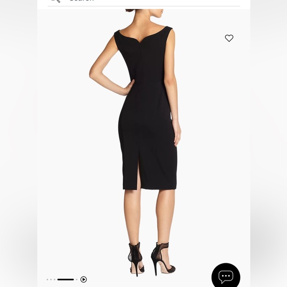 Black Halo - Ally Sheath in White size 8 - Picture 6 of 9